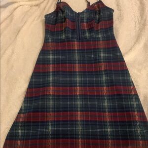 Plaid Sleeveless Dress